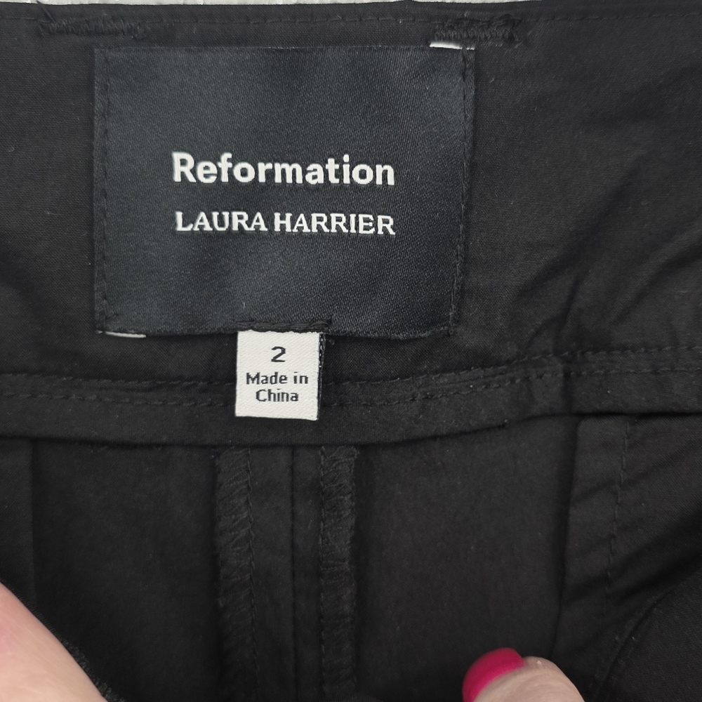 Reformation Black Straight-Leg Jumpsuit Pants - Picture 3 of 7